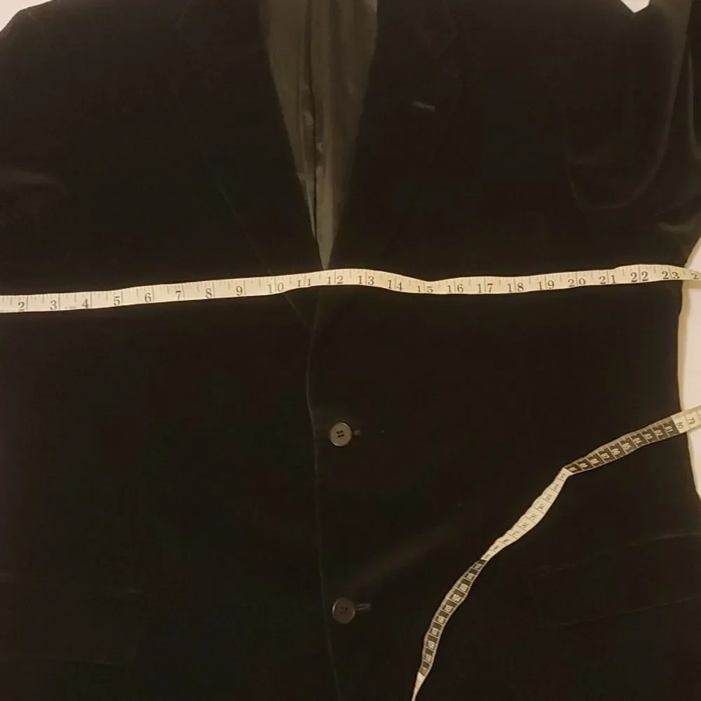 ‎John bartlett velvet blazer size 46r
